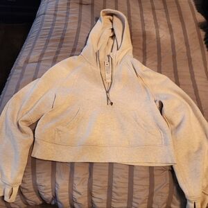 lululemon athletica Off White Scuba Oversized Hoodie XS/S